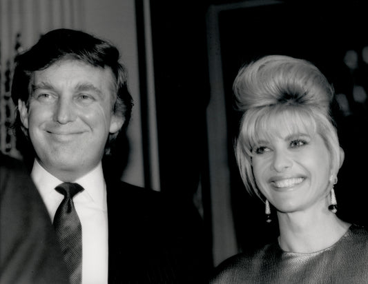 Donald and Ivana Trump Reunite to Honor Employee at Trump Plaza Hotel, 1991